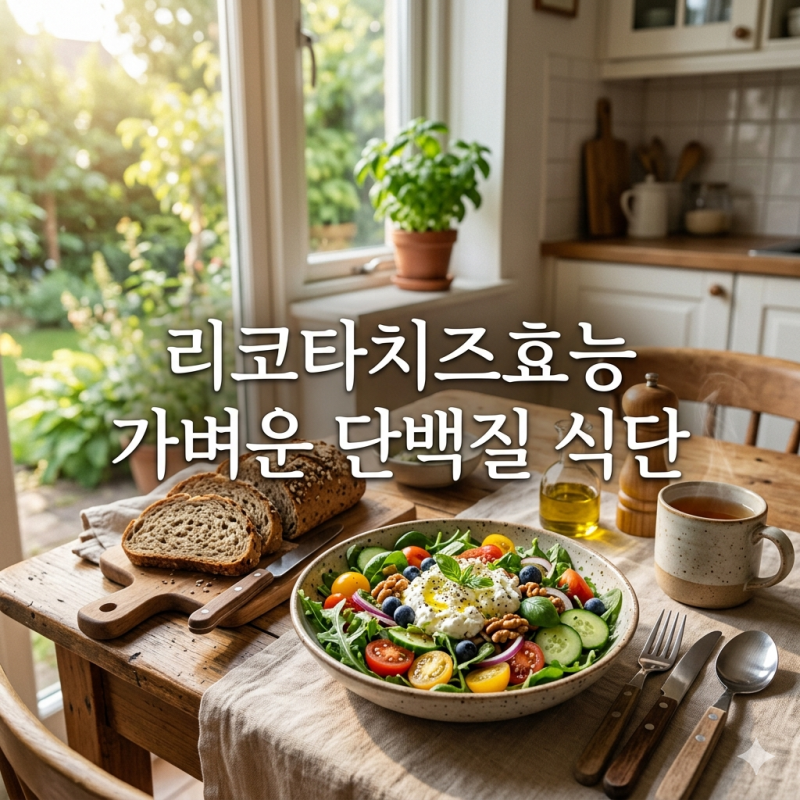 리코타치즈효능 단백질 간식과 가벼운 식단으로 인기인 이유