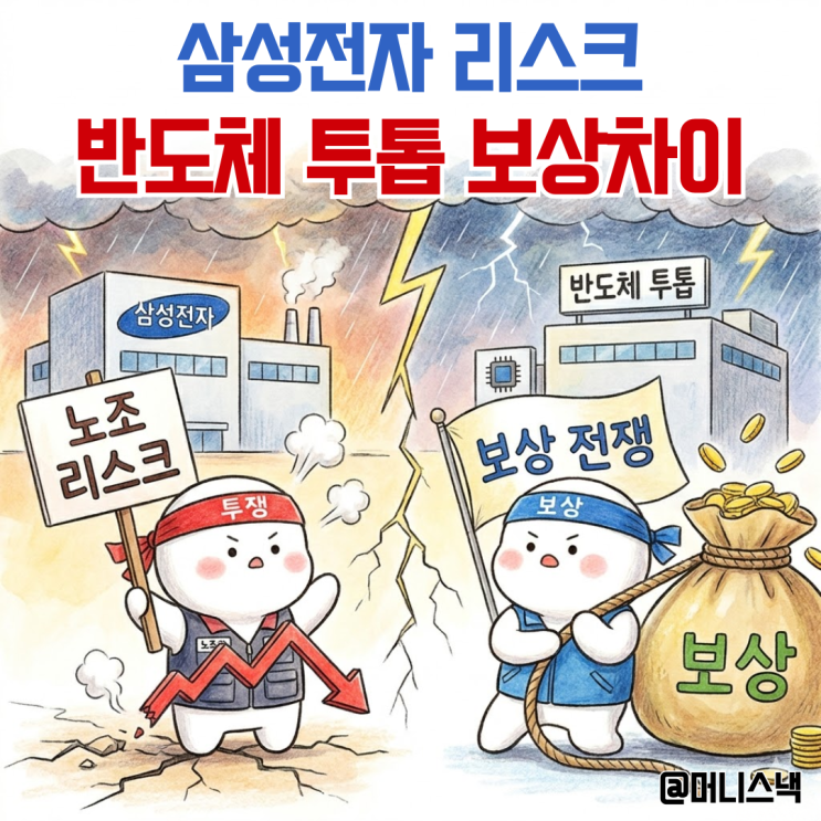 삼성전자 주가 노조 리스크 반도체 투톱 보상 전쟁