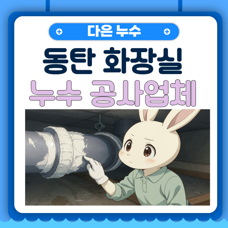  동탄 화장실 누수 윗집 천장 배관 물샘 문제 해결 사례