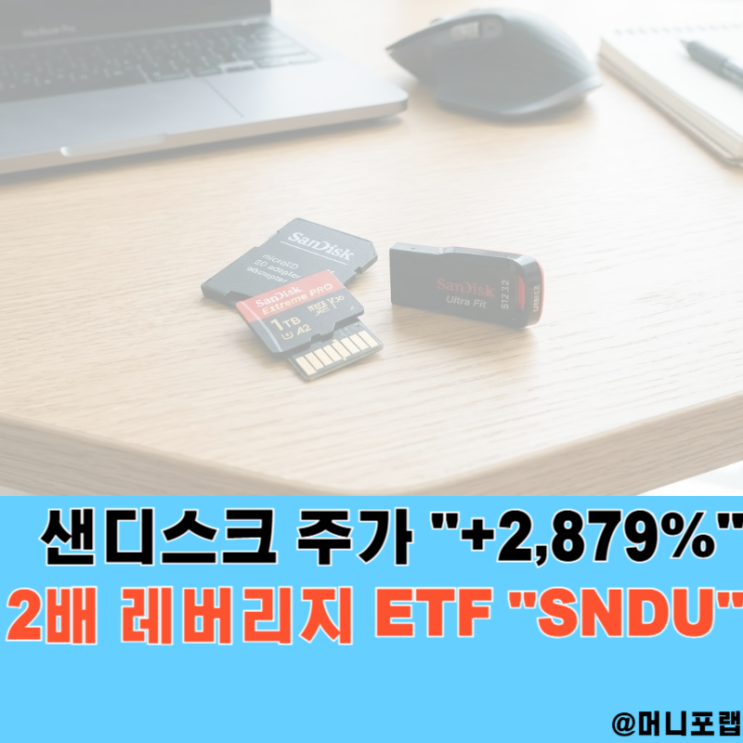  1년 "+2,879%" 샌디스크 주가 전망과 2배 레버리지 SNDU ETF