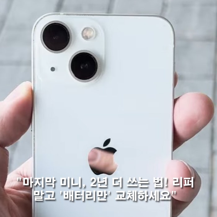 애플 아이폰 13 미니 배터리 교체 비용 얼마일까? 2026년 최신정보