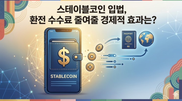  스테이블코인 입법, 환전 수수료 줄여줄 경제적 효과는?