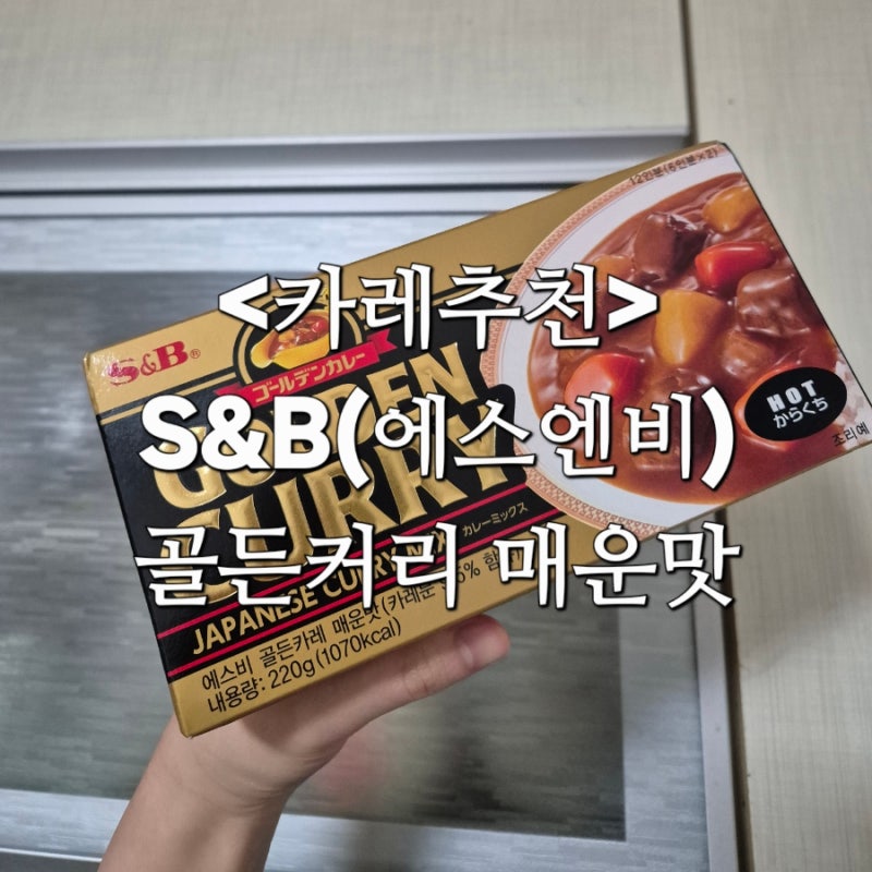 일본 S&B(에스엔비) 골든 카레 매운맛 | 골든 카레 레시피 추천 고체카레 물양