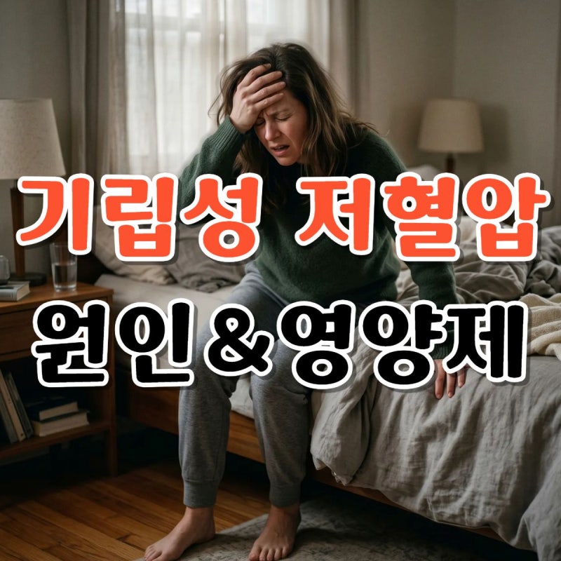 눈앞이 캄캄 아찔? 기립성 저혈압 진짜 원인과 도움 되는 영양제 팩트체크
