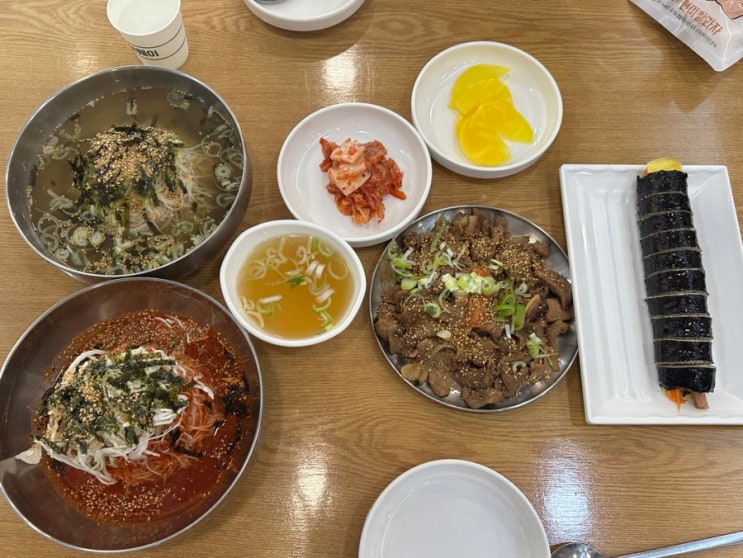 인천 부평 청천동 가성비 좋은 혼밥 국수맛집 봉이국수집