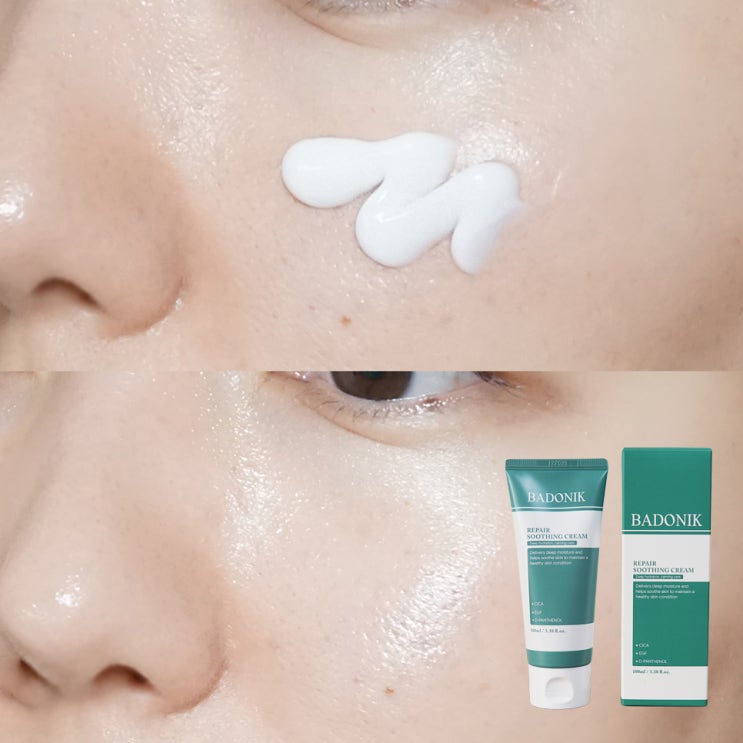  바도닉 리페어 수딩크림 가성비 좋은 재생크림, 바르자마자 피부 진정