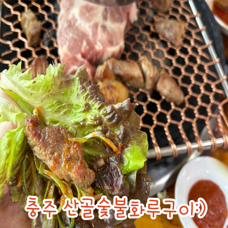 충주 산골숯불화로구이:) 가성비 좋은 고기 맛집 목살 추천 재방문 후기
