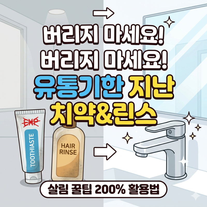 “버리지 마세요! 유통기한 지난 치약·린스 ‘돈 되는 활용법’ 6가지”