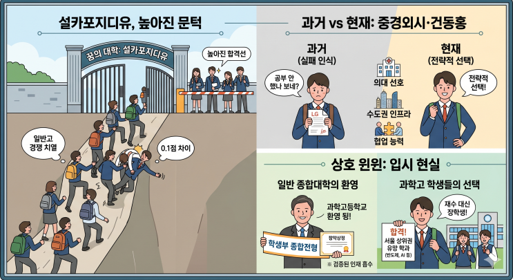  과학고면 무조건 설카포? 설차포지디유 낙방생들의 반전 선택과 입시 현실