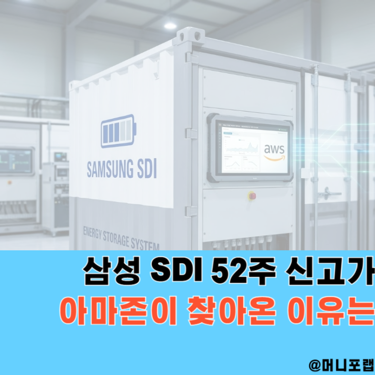  삼성SDI 주가 신고가, 아마존이 2차전지 대장주를 찾아온 이유
