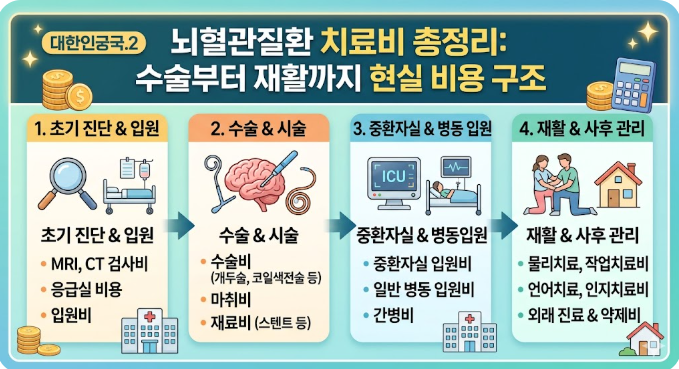 뇌혈관질환 의료비 가이드: 건강보험·산정특례 적용 기준