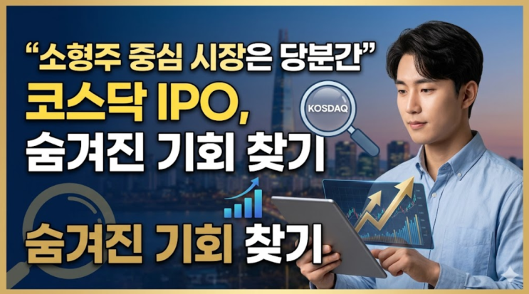  “소형주 중심 시장은 당분간” 코스닥 IPO, 숨겨진 기회 찾기