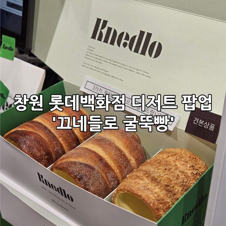 창원 롯데백화점 디저트 팝업 '끄네들로 굴뚝빵' 내돈내산 솔직후기
