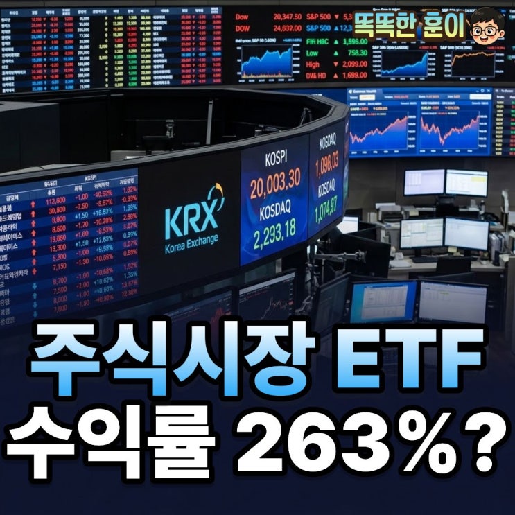  주식시장 최고수익률 ETF 263% 종목 공개