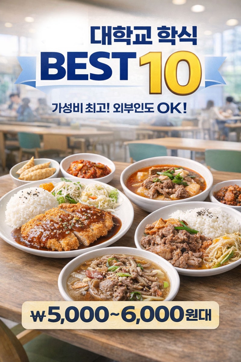 서울지역 대학교 구내식당 BEST 10