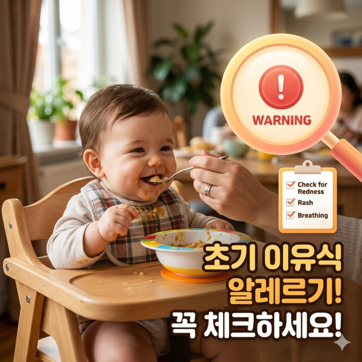  이유식 알레르기 반응 초기 증상 대처법! 계란 테스트 시기 식단표 작성 및 검사 비용 총정리