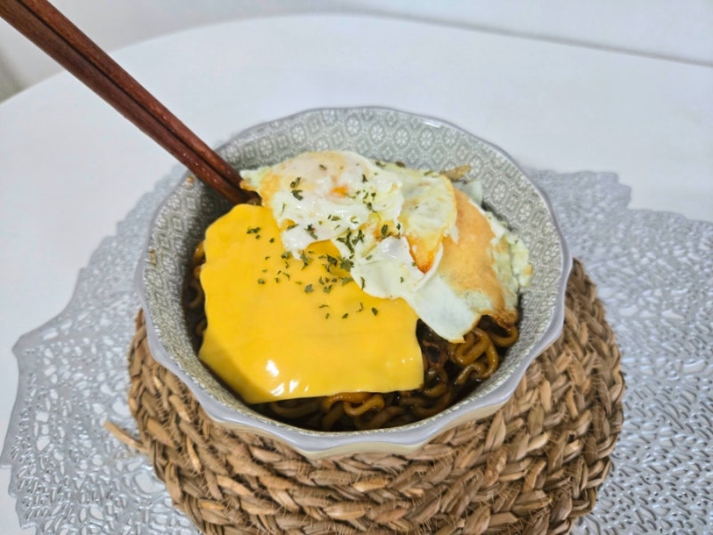 짜계치 만들기 짜파게티 맛있게 끓이는법 조합 레시피 컵라면 가능