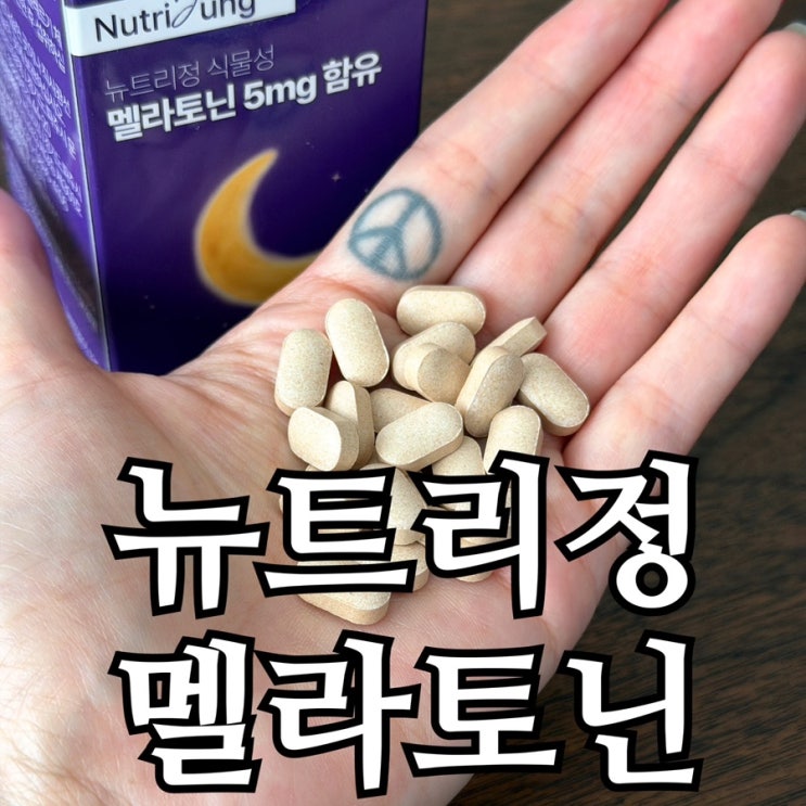  뉴트리정 멜라토닌 5mg 120정 후기｜알 크기·구성 직접 먹어보니