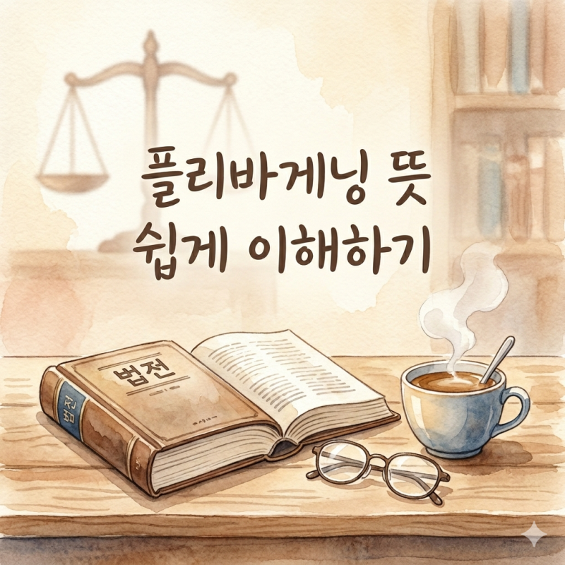 플리바게닝뜻 미국 법정물에서 자주 나오는 의미 쉽게 이해하기