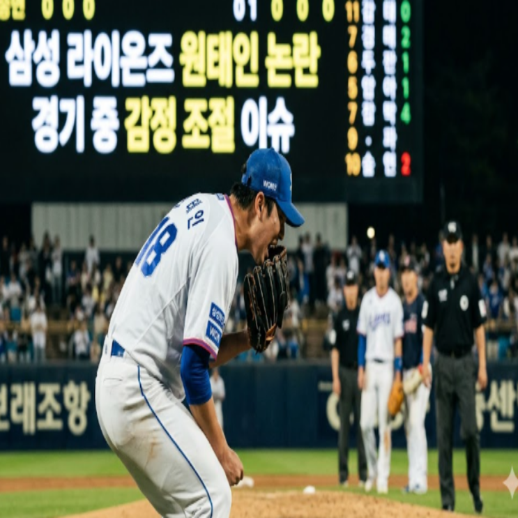 원태인 경기 중 상대선수에 욕설 인성논란!! 대상이 류지혁이든 천성호이든 하지 말아야했던 행동이었다!! 이 바닥 겸손해야 한다!!