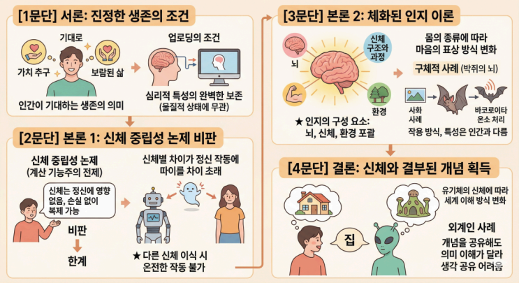  2027수능특강 독서 [실전학습 2회] 2. 마음 업로딩 핵심정리&변형문제  [수원CMA국어영어학원]