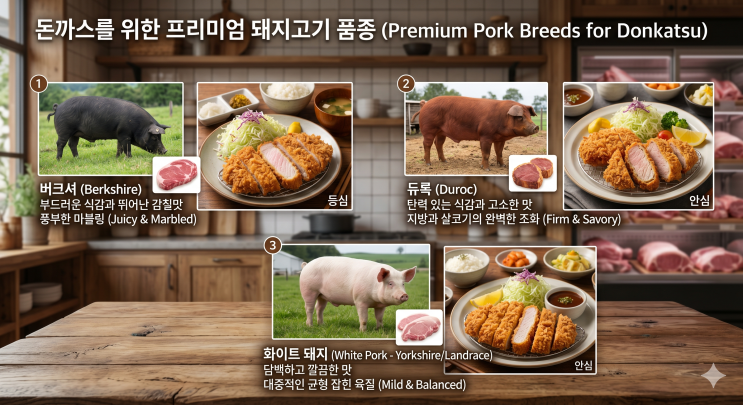  돈까스의 비밀! 돼지고기 품종 이야기