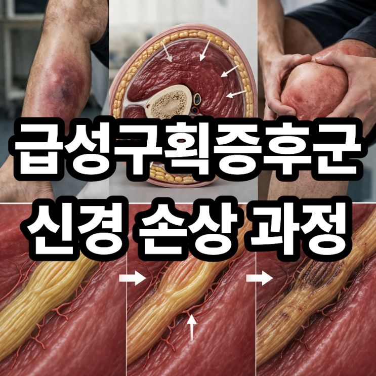  급성구획증후군 신경 손상 과정 쉽게 이해하기, 왜 저림이 생길까?