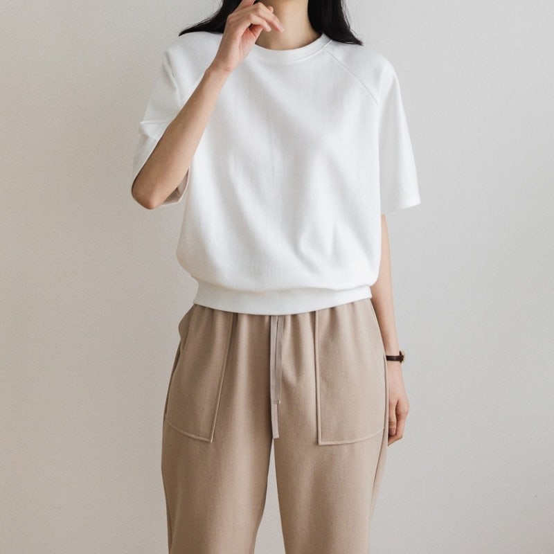 안나앤블루 같은 쇼핑몰 스타일 : 봄 여름 데일리룩 반팔 맨투맨 티셔츠