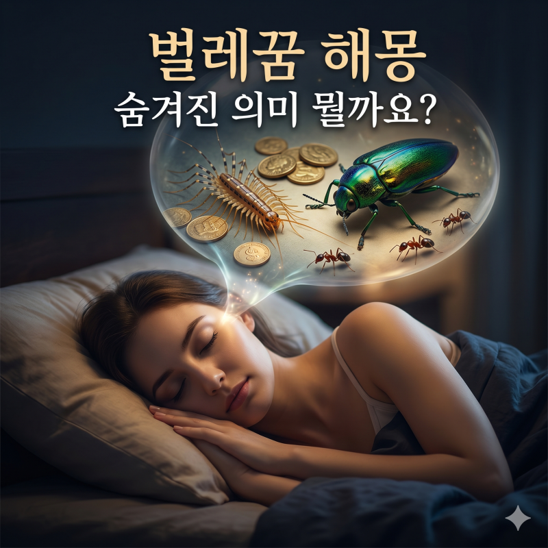 벌레꿈 해몽 벌레 나오는 꿈 상황별 의미 뭘까요?