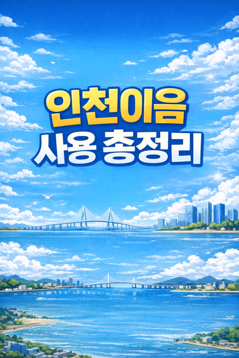 인천 이음카드 사용처 총정리 (모르면손해)