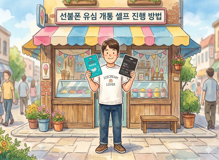  선불폰 유심 개통 셀프 진행 방법