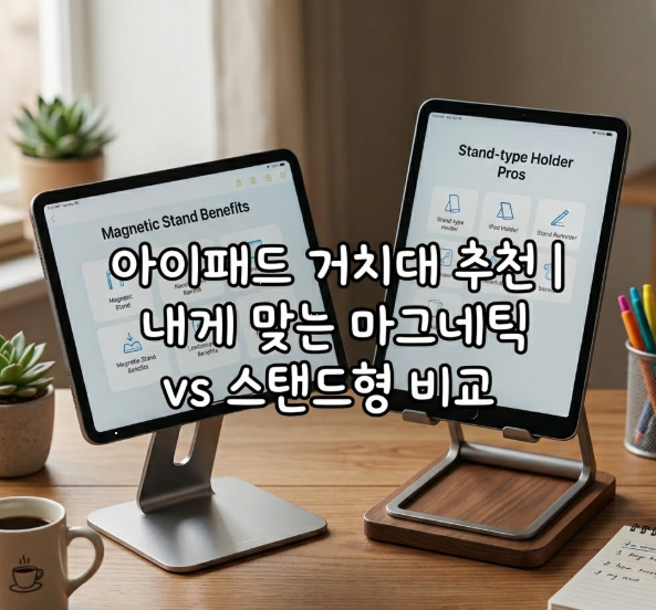 아이패드 거치대 추천 내게 맞는 마그네틱 vs 스탠드형 비교