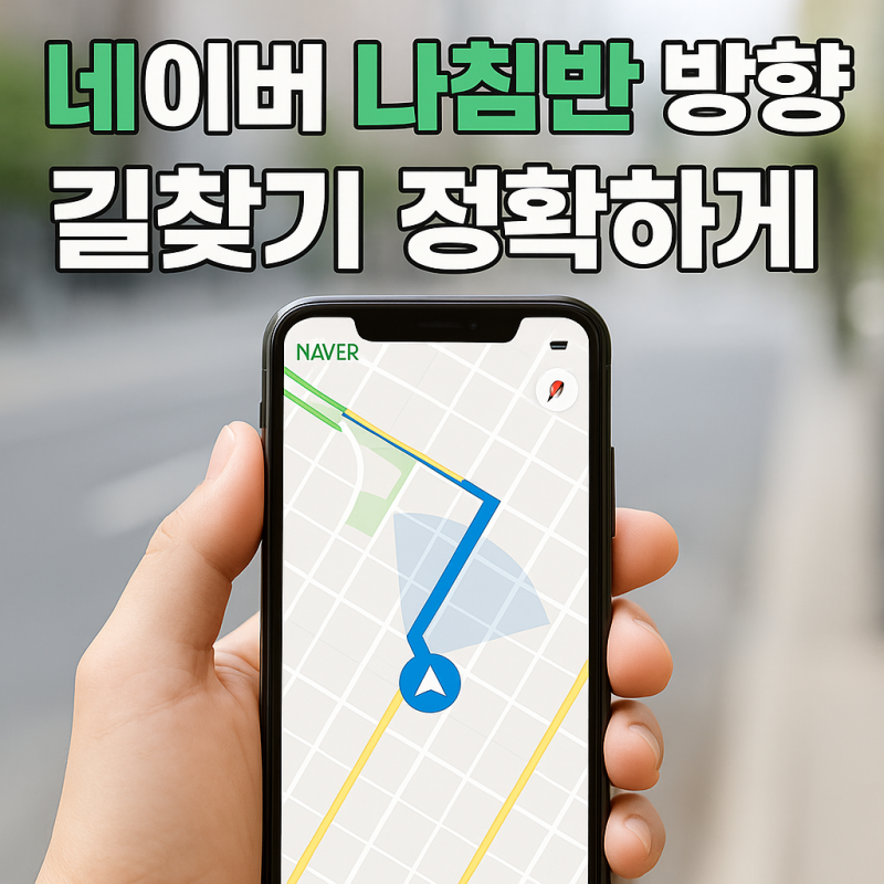 네이버 나침반 방향 보는법 네이버지도 길찾기 정확하게 확인하는 방법