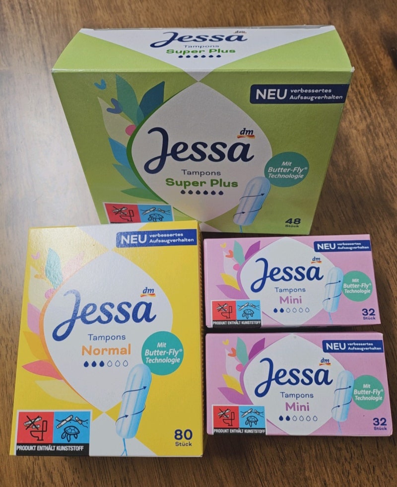 Jessa(제싸/예싸) 탐폰 해외직구 / 사이즈비교