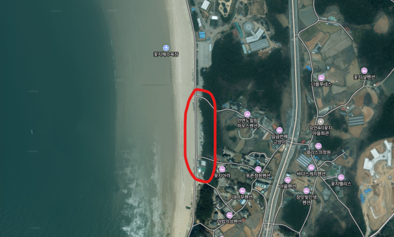 태안 꽃지해수욕장 노지캠핑가능 텐트ok 갯벌해루질 가능