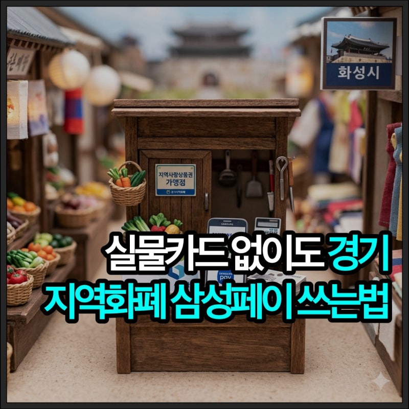 "카드도 없는데 결제가 됨?" 경기지역화폐 삼성페이 등록 직접 해봤다