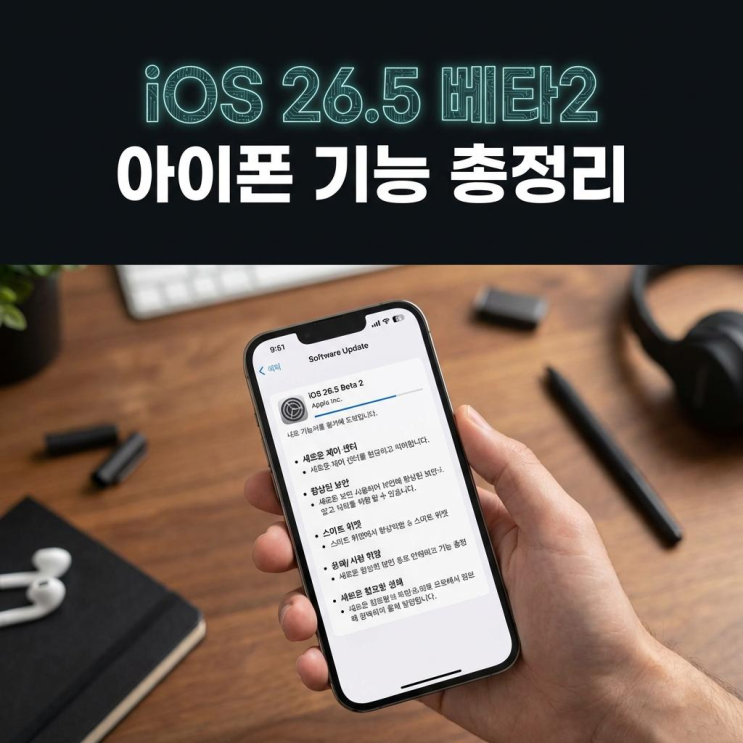  ios26.5 베타2 아이폰 업데이트 기능 및 버그 수정