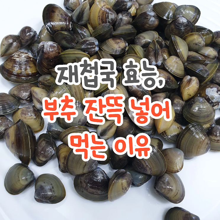  성장기 아이에게 좋은 재첩국 효능과 부추 넣어야 하는 이유