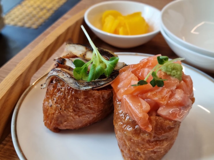  영등포시장역 맛집 그랩 대왕유부초밥