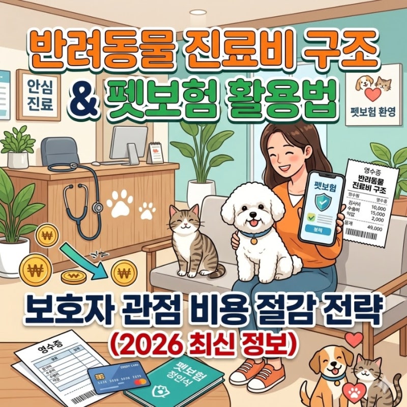 반려동물 진료비 구조와 펫보험 활용법 — 보호자 관점 비용 절감 전략 (2026 최신)