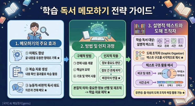  2026년 3월 고3 [1~3번] 읽기 학습 지도의 효율화 핵심정리&변형문제