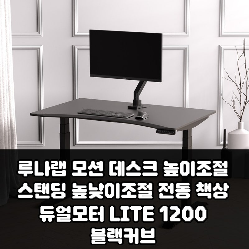 루나랩 모션데스크 1200, 허리 아픈 직장인 3가지 듀얼모터 체크