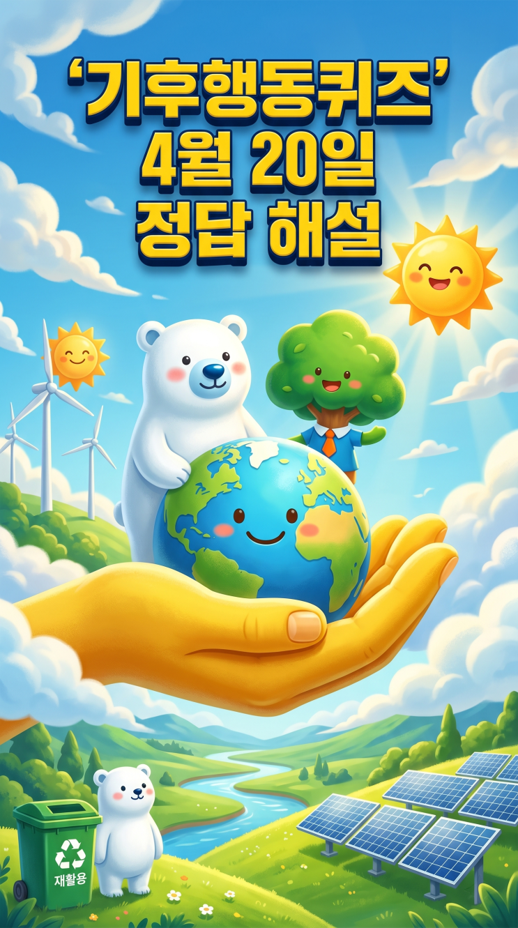  기후행동퀴즈 4월 20일 정답 공개, 오늘 문제 해설·IPCC의 뜻과 역할