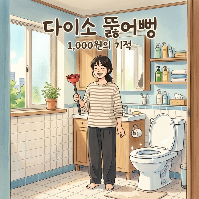 다이소 뚫어뻥 종류별 추천! 자취생 변기 막혔을 때 샴푸 활용법까지 완벽 정리