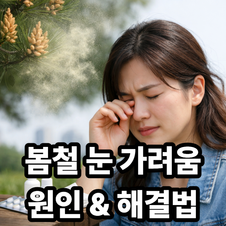  송화가루 눈 가려움 이유  왜 생길까? 즉시 완화하는 해결법 총정리
