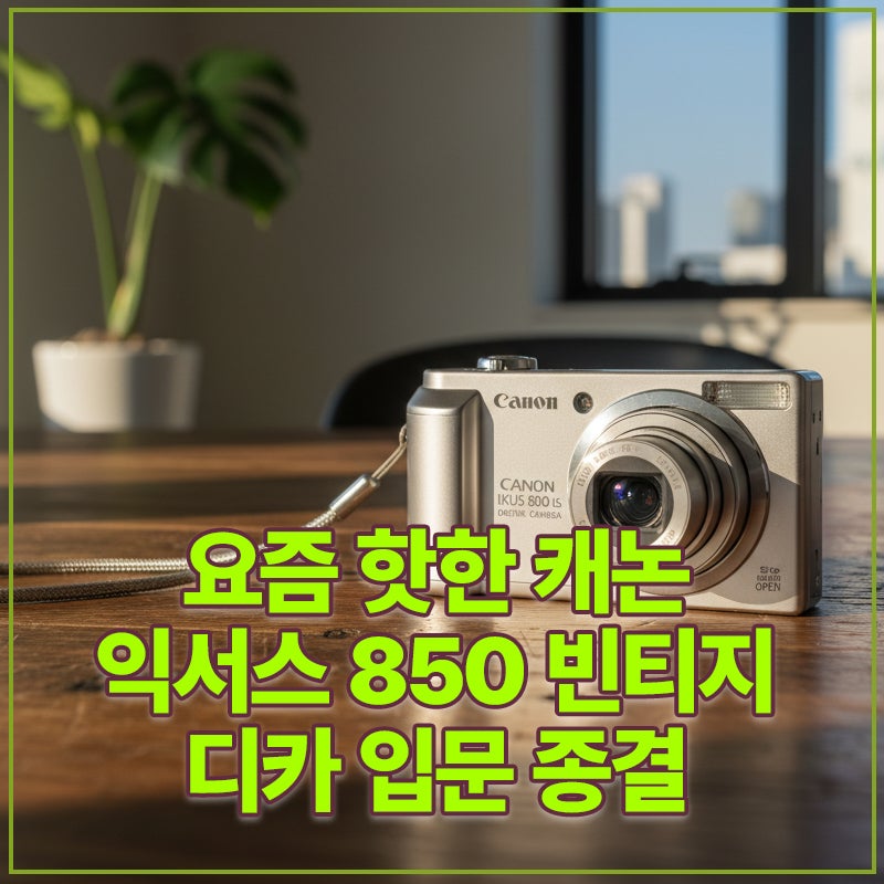 요즘 핫한 캐논 익서스 850 빈티지 디카 입문 종결