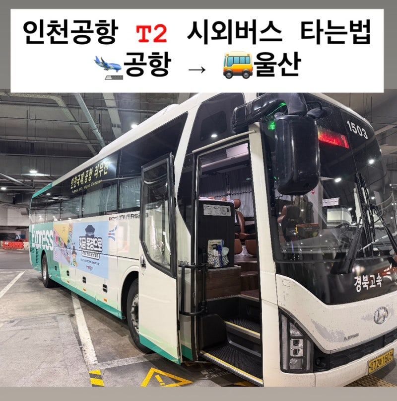 인천공항 2터미널 버스 타는곳 정리 | 인천공항 T2 → 울산 시외버스 실제 후기