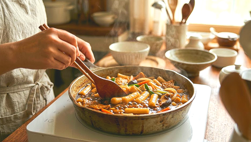 요리 초보 엄마도 성공하는 '안 매운 간장떡볶이' 레시피 (밥태기 극복!)