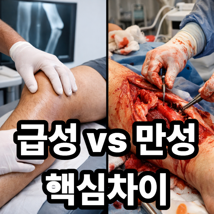  급성구획증후군, 급성과 만성의 차이 한눈에 정리 (증상·원인·치료까지)