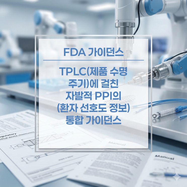  [FDA 가이던스] TPLC에 걸친 자발적 환자 선호도 정보의 통합